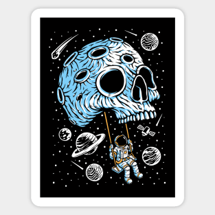 Space Skull Swing Sticker